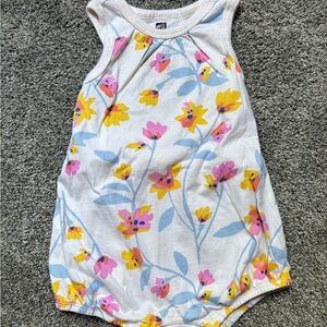 5/$15 Floral Sleeveless Baby Romper